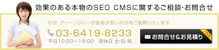 効果のある本物のSEOに関するご相談やお問い合せ